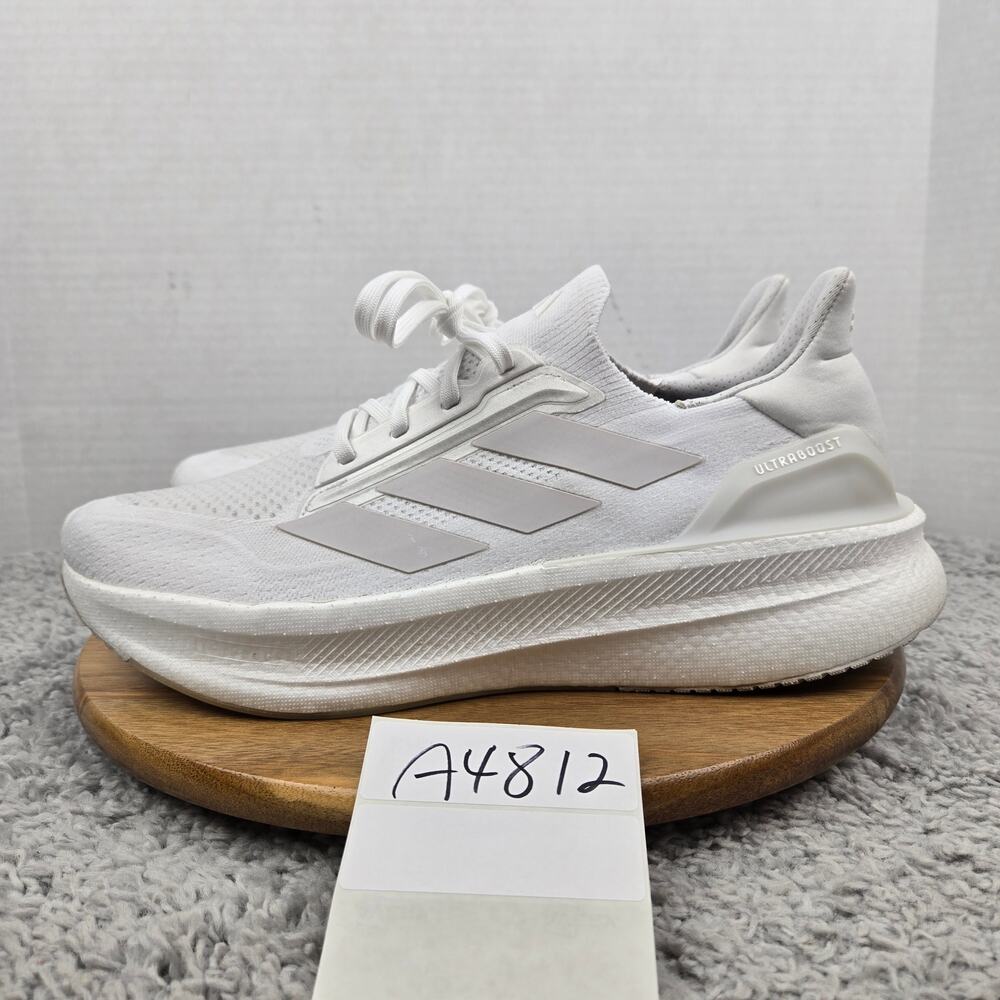 Adidas Mens 12 UltraBoost 5X Cloud White Core Athletic Gym Running Shoe JH7245